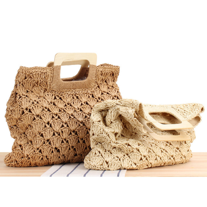 Handbag Made of High-Quality Woven Material Bowlift