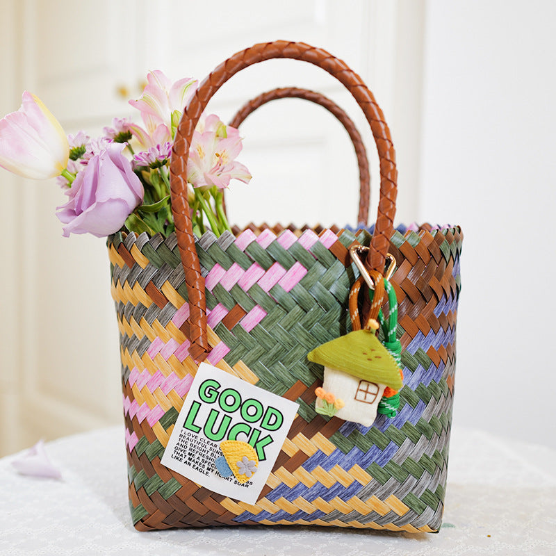 Handmade basket bag Bowlift