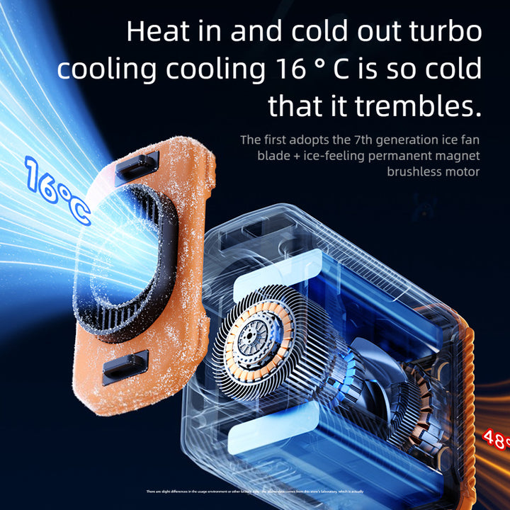 Portable cooling device with intelligent air circulation system and LED display Bowlift