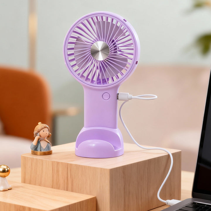 Ladies portable USB table fan with flexible tilt mechanism Bowlift