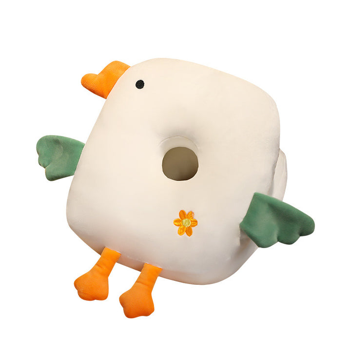 Plush seat cushion with ergonomic design Bowlift