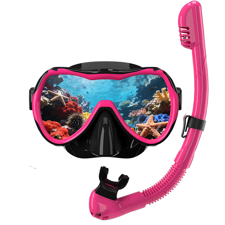 Diving mask with wide field of vision by Bowlift