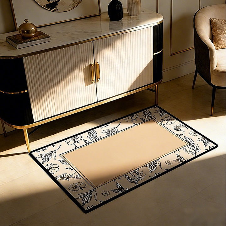 Floral Patterned Bathroom Mat Bowlift