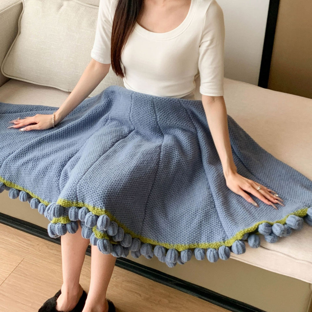 Cozy Crinkled Skirt Bowlift
