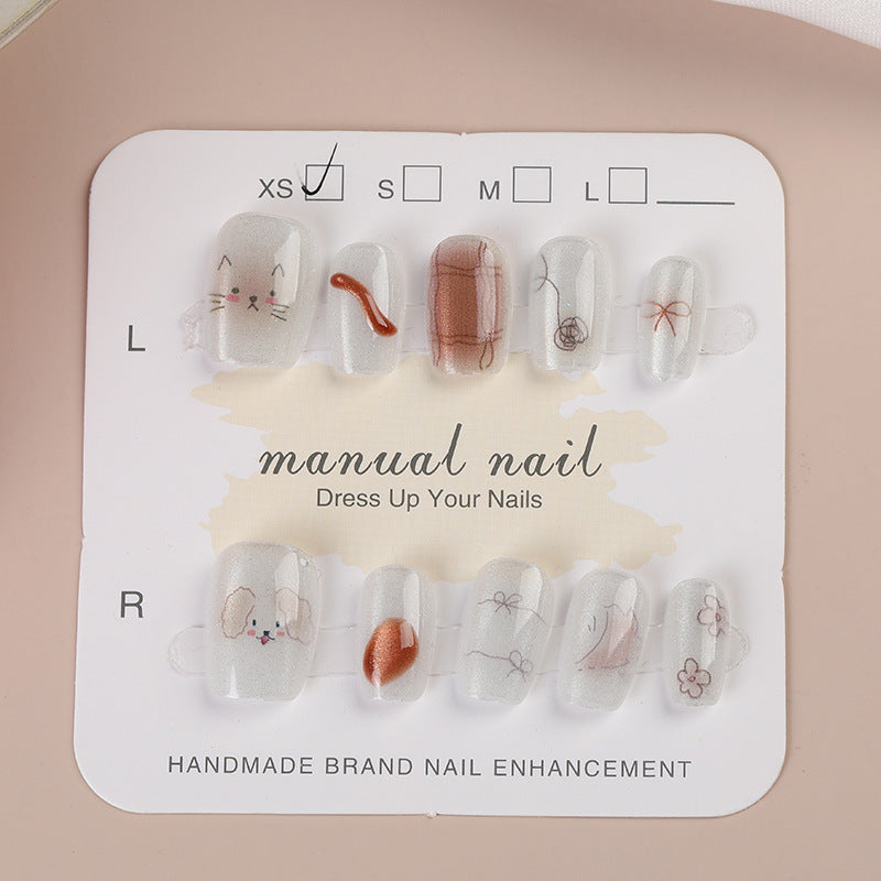 Artisanal Press-On Nail Set Bowlift