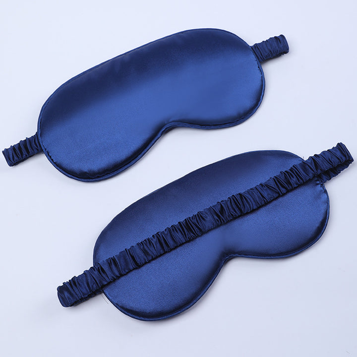 Women's nano silk sleep mask with padded eye area, adjustable elastic band, and storage pouch Bowlift