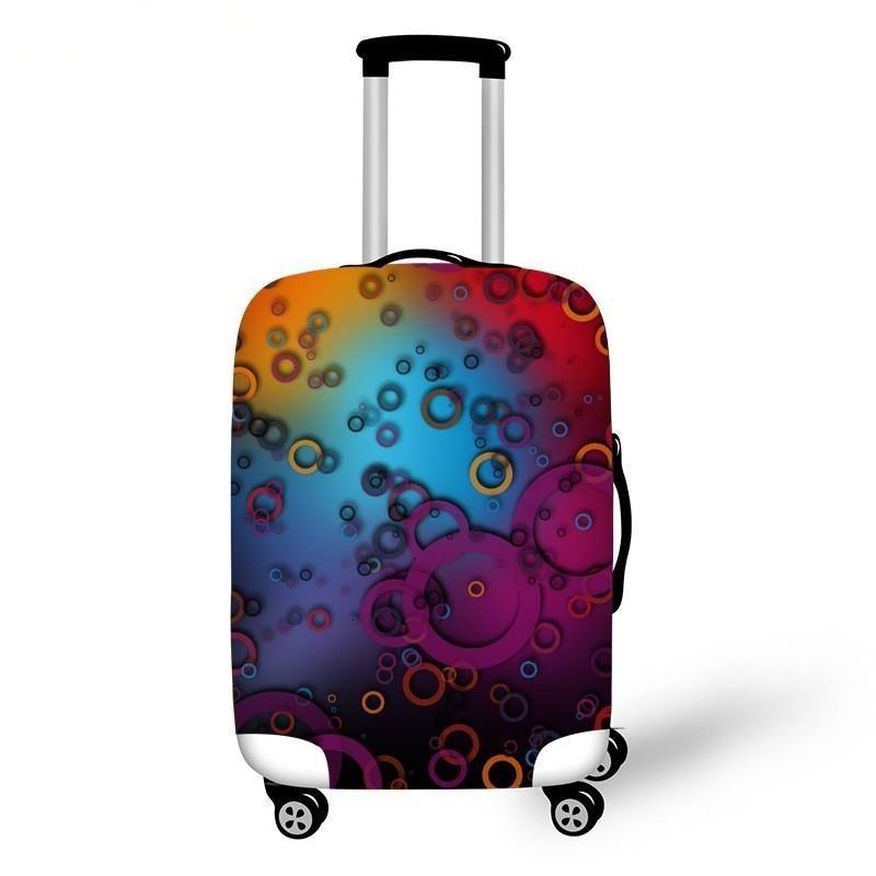 Women's hard shell suitcase with diverse floral design Bowlift