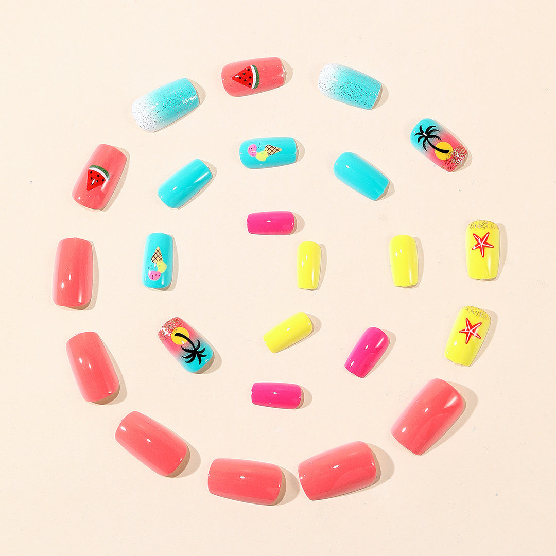 Summer-Inspired 3D Nail Art Set Bowlift