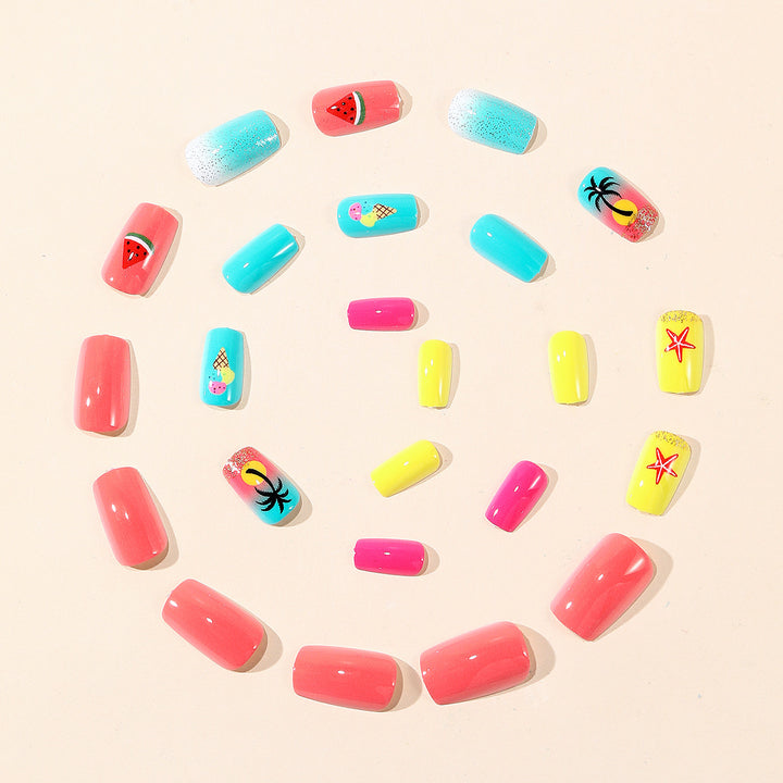 Summer-Inspired 3D Nail Art Set Bowlift