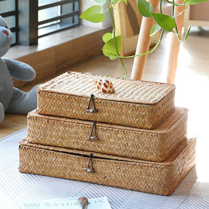 Handcrafted Natural Storage Box Bowlift