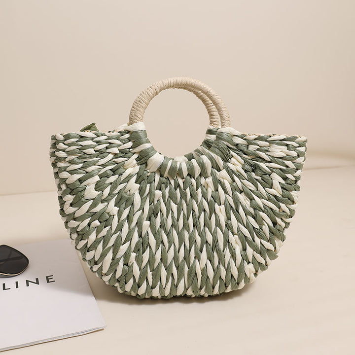 Braided basket bag with unique design Bowlift