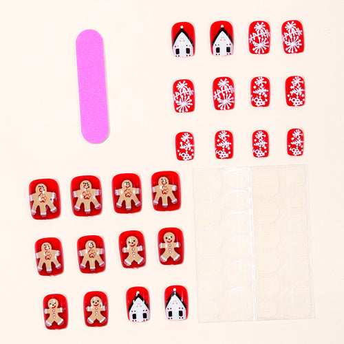 Festive Gingerbread Nail Art Bowlift