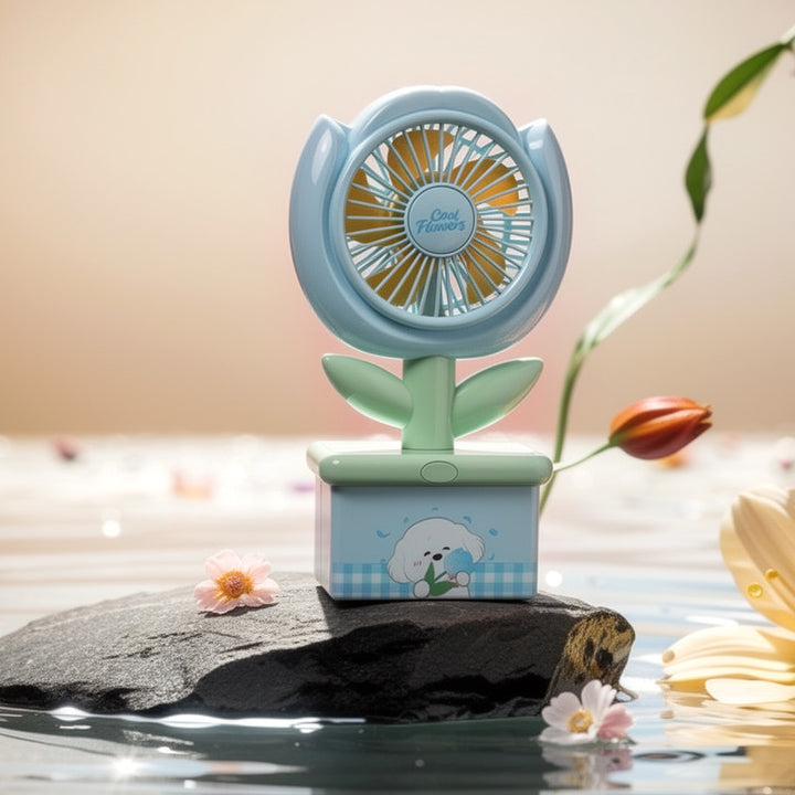 Ladies decorative mini table fan Bowlift