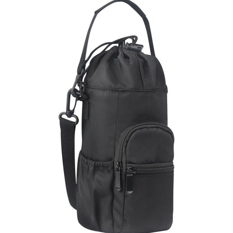 Insulated drinking bottle carrying bag with external compartment Bowlift