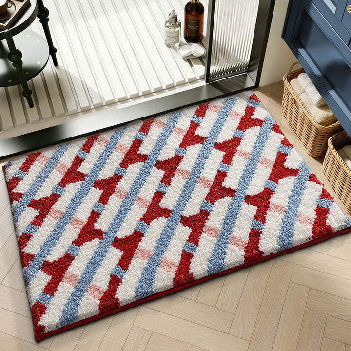 Artistic Abstract Bath Mat Bowlift