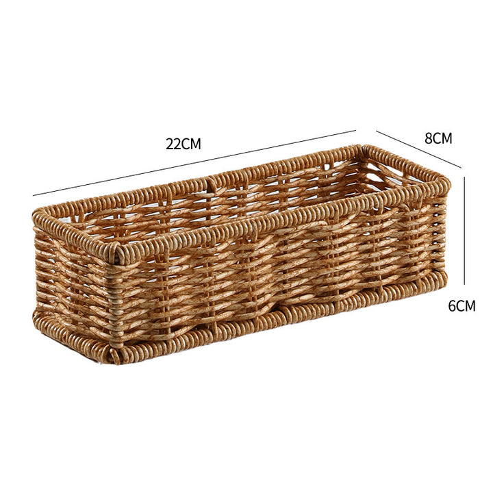 Rectangular Woven Organizer Basket Bowlift