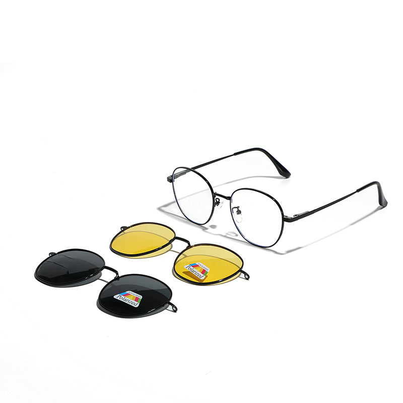 Women's fashionable glasses with interchangeable lenses Bowlift