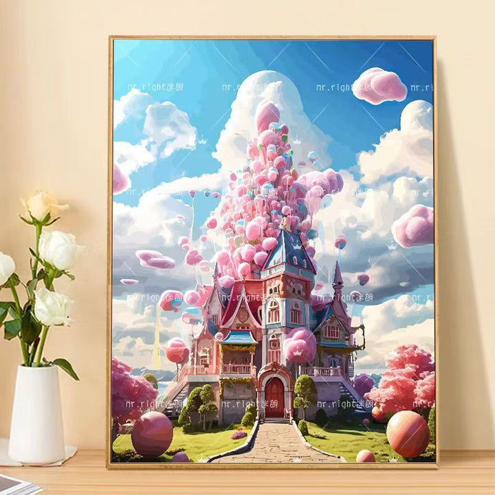 Whimsical Fantasy Landscape Art Canvas Bowlift
