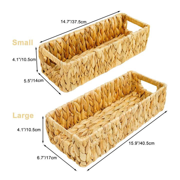Handwoven Natural Fiber Storage Tray Bowlift
