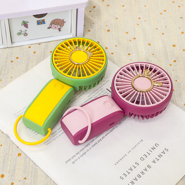 Ladies Portable Hand Fan in Cheerful Animal Design Bowlift