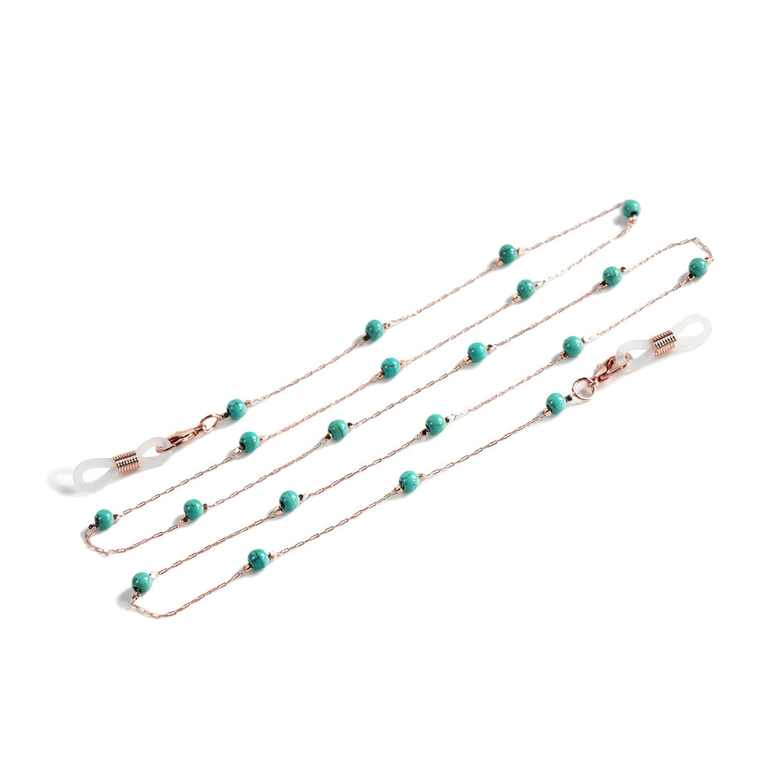 Beaded Eyewear Retainer Chain Bowlift