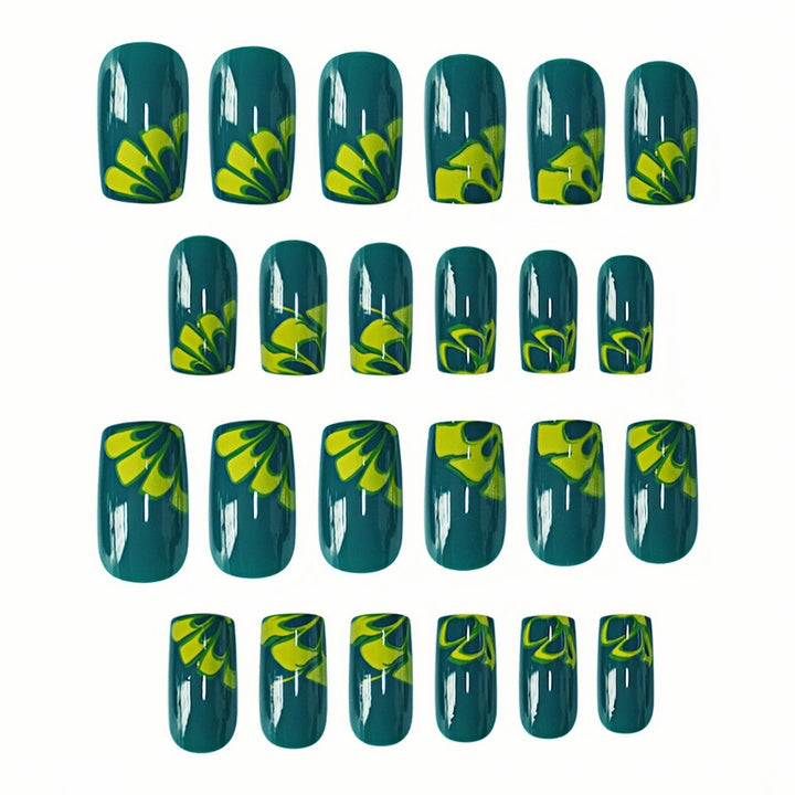 Artistic Marble Effect Nail Art Extensions Bowlift