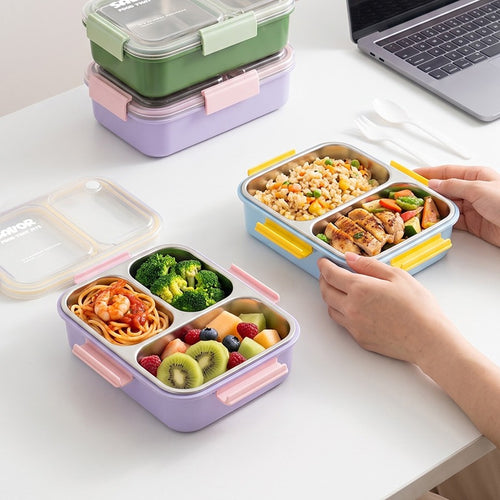 Dual-Compartment Food Storage Container