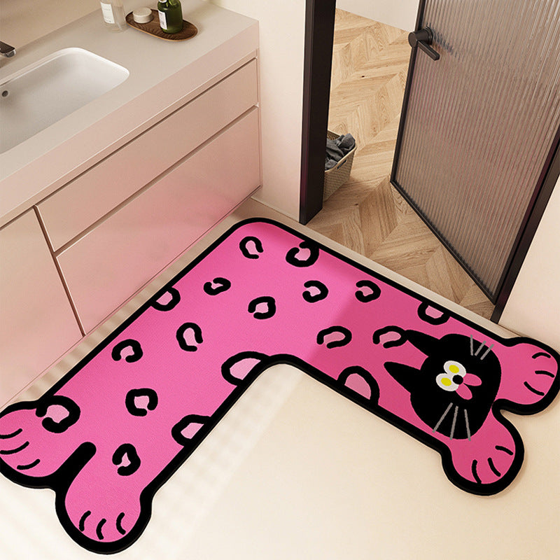 Fun-Filled Cartoon-Themed Bath Mat Bowlift