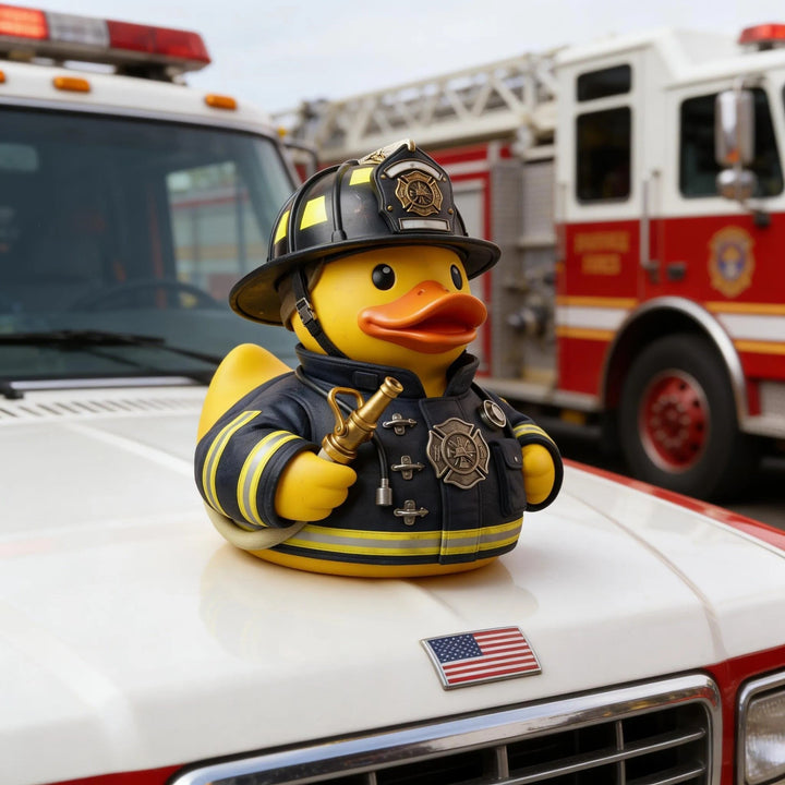Decorative figure Fire brigade rubber duck Bowlift