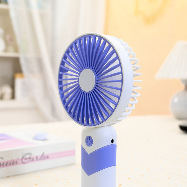 Ladies portable USB hand fan with flexible tilt Bowlift