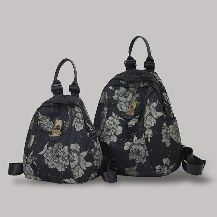 Floral Patterned Casual Daypack Bowlift