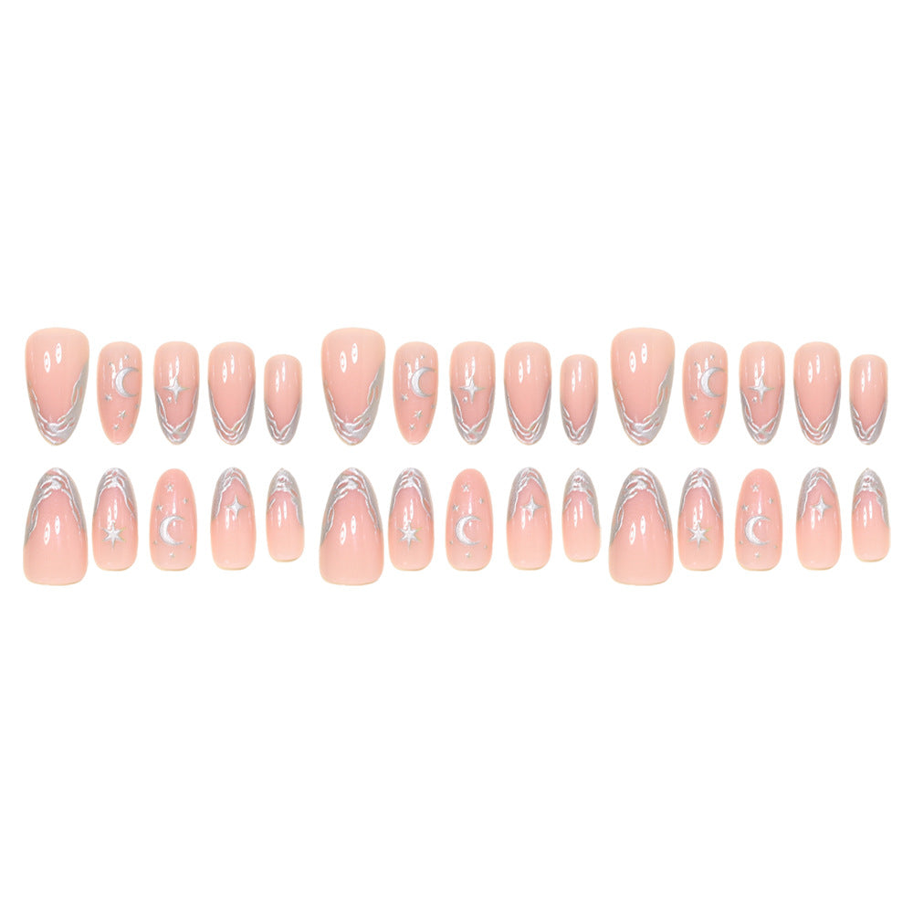 Celestial Themed Stiletto Nail Art Tips Bowlift