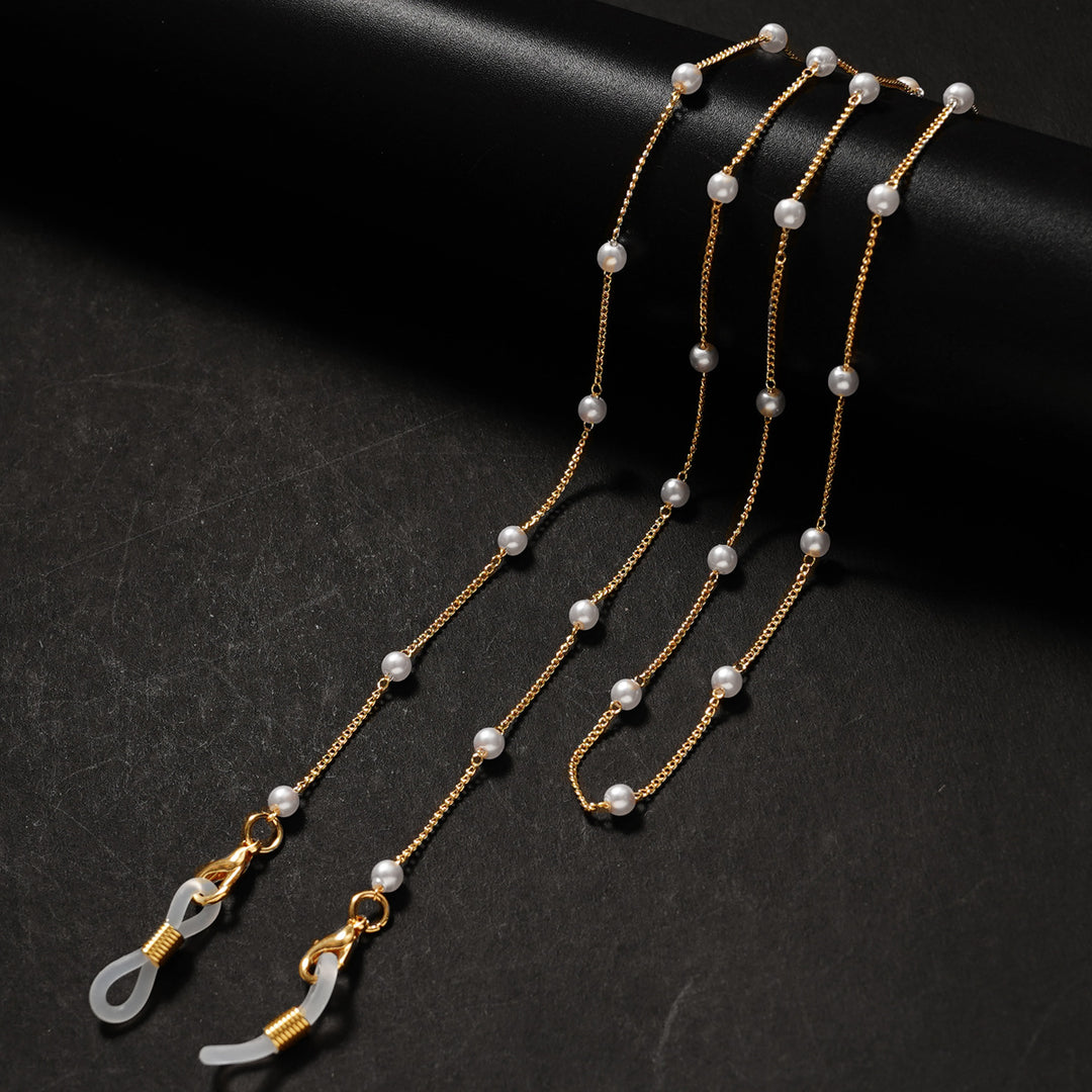 Elegant Gold-Plated Eyewear Chain Bowlift