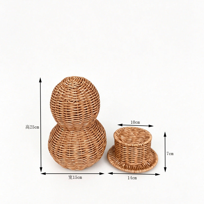 Decorative Wicker Nesting Basket Set Bowlift