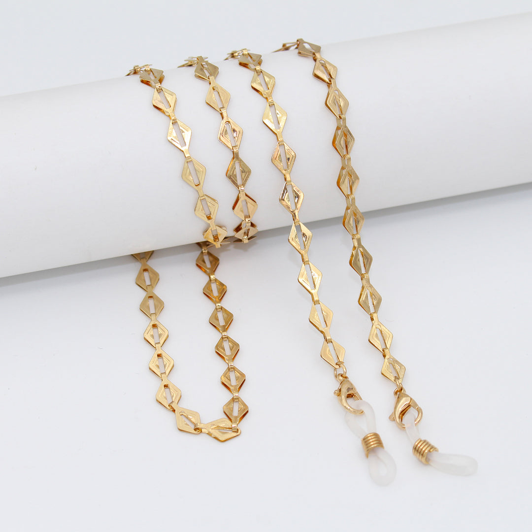 Luxe Crystal-Embellished Eyewear Chain Bowlift
