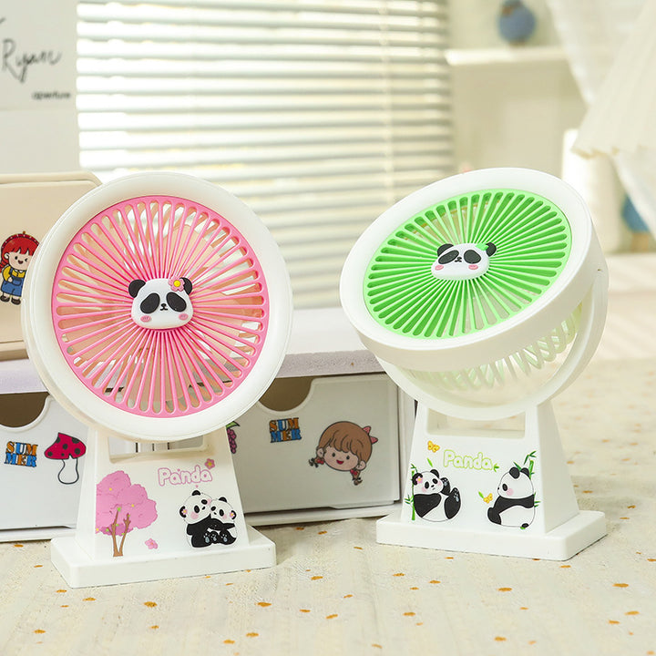 Ladies Portable Mini Fan with Cute Panda Design Bowlift