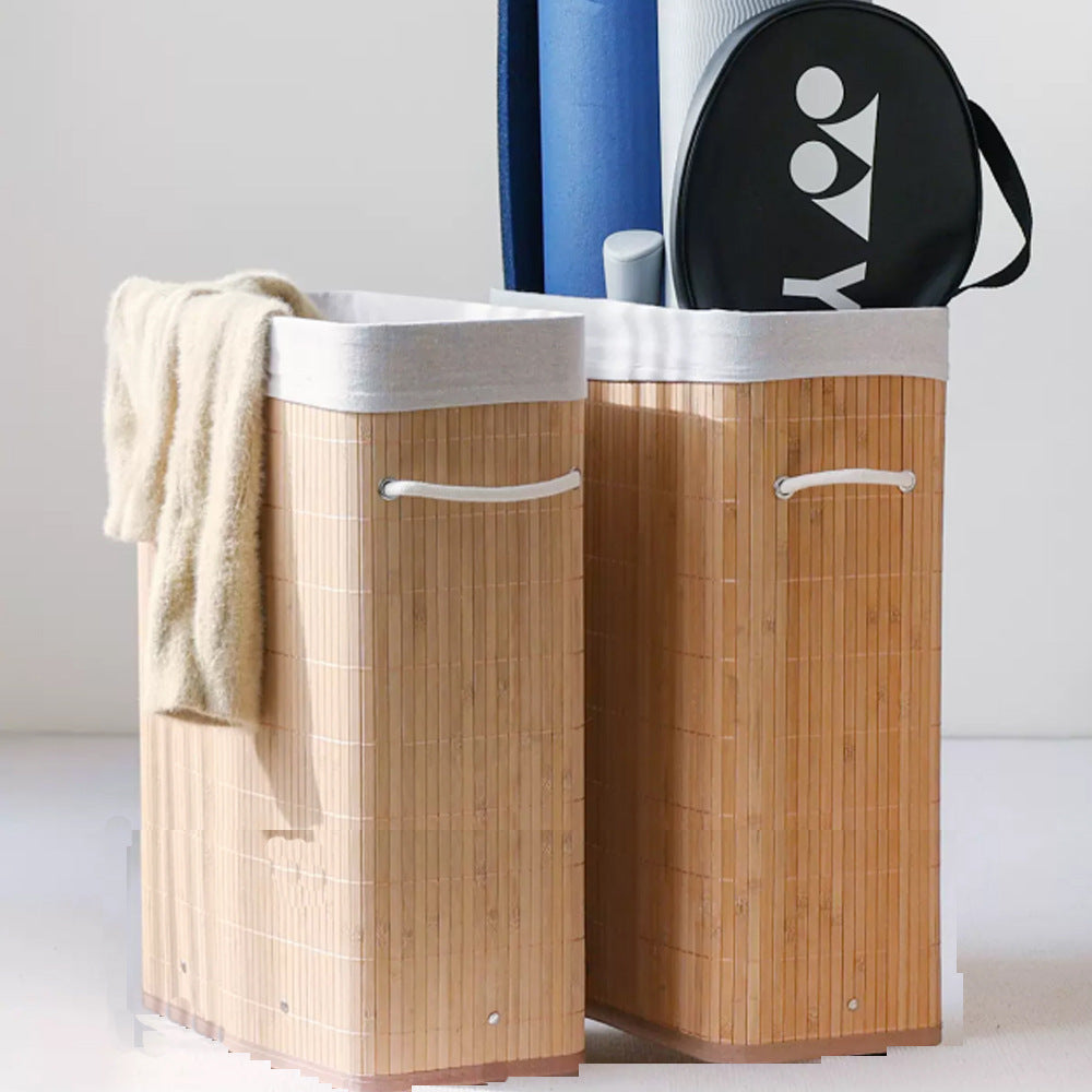 Stylish laundry container with practical lid and carrying handles Bowlift