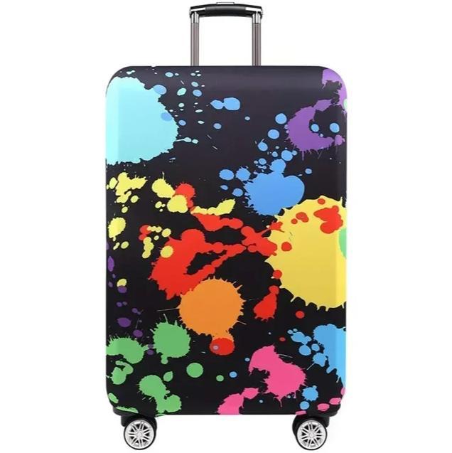 Unisex stretchable suitcase cover with cute alpaca design, elastic protective cover for hard-shell and fabric suitcases Bowlift