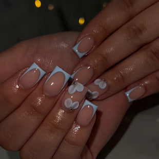 Creative 3D Bow and Pearl Nail Extensions Bowlift