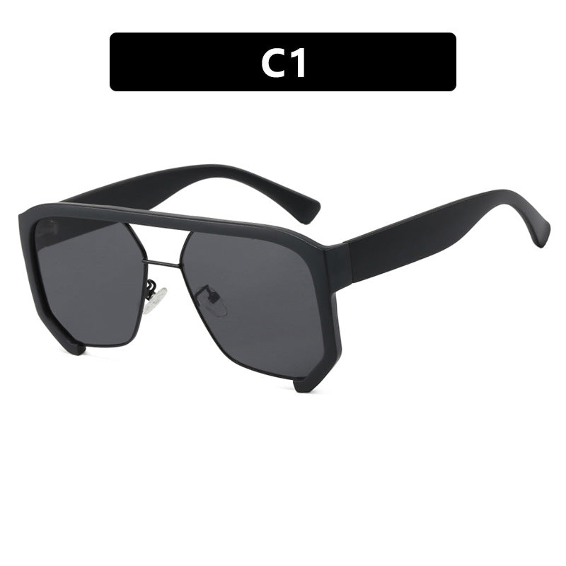 Ladies fashionable oversized sunglasses with elegant, faceted frame construction Bowlift