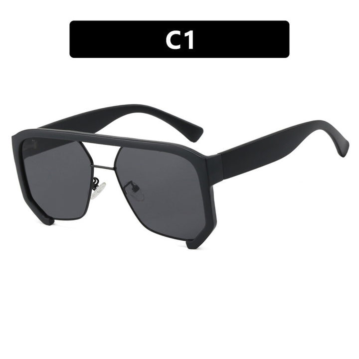 Ladies fashionable oversized sunglasses with elegant, faceted frame construction Bowlift