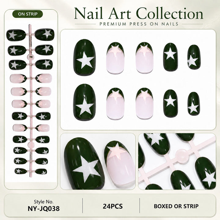 Creative Nail Art with Star Motifs Bowlift
