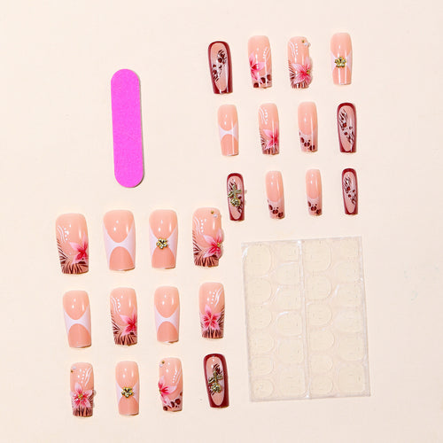 Stylish Floral and Animal Print Nail Art Extensions Bowlift