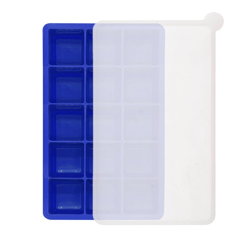Flexible Silicone Square Ice Cube Tray Multi-Cavity Freezer Mold Bowlift
