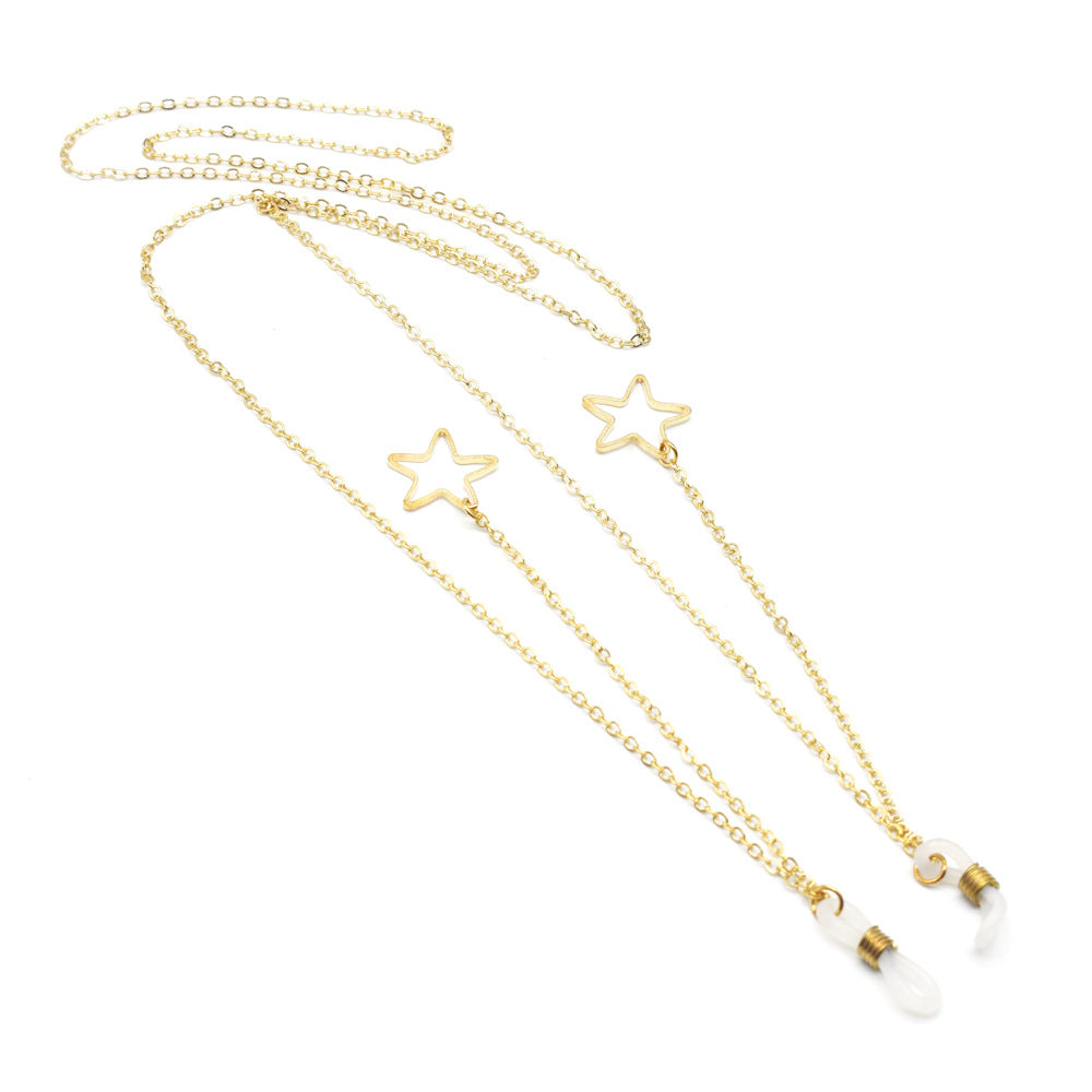 Star-Embellished Eyewear Chain Bowlift