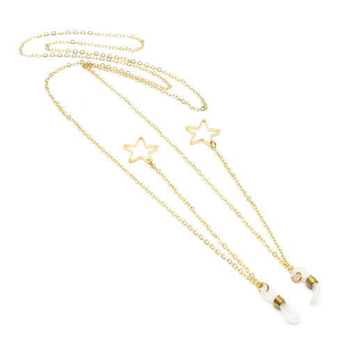 Star-Embellished Eyewear Chain Bowlift