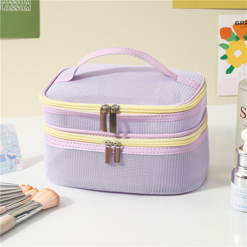Dual Compartment Makeup Organizer Case Bowlift