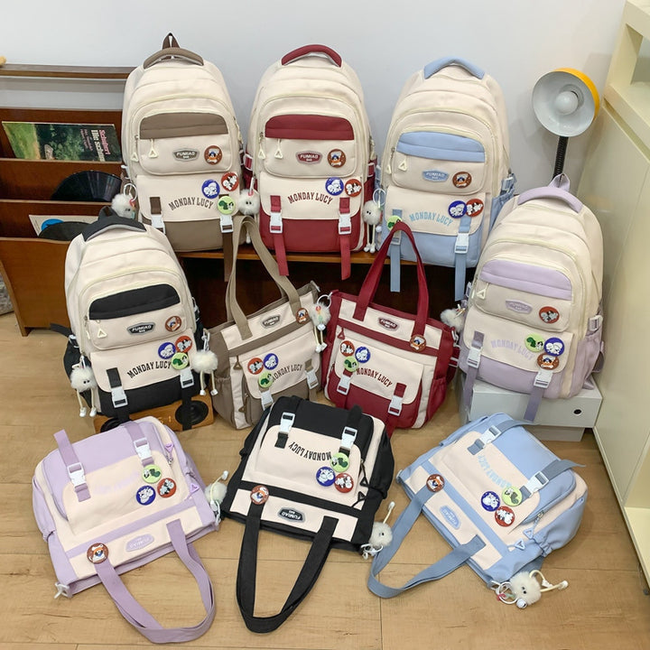 Playful Graphic Backpack Bowlift