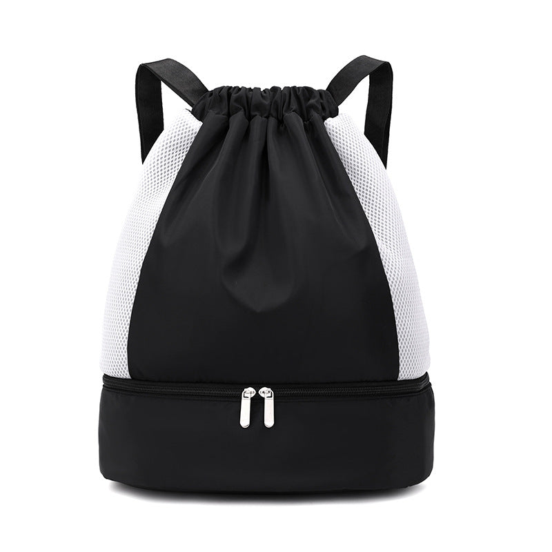 Sporty Mesh Backpack With Zipper Bowlift