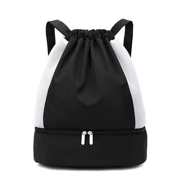 Sporty Mesh Backpack With Zipper Bowlift